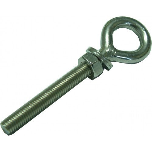 Stainless steel eye bolts S3191, 8mm diameter and 80mm length, ideal for rigging, lifting, and securing loads.