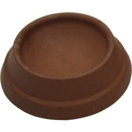 Rubber Cup Castor 65mm, designed to protect floors and stabilize furniture on hard surfaces and carpets, fits 40mm leg sizes.