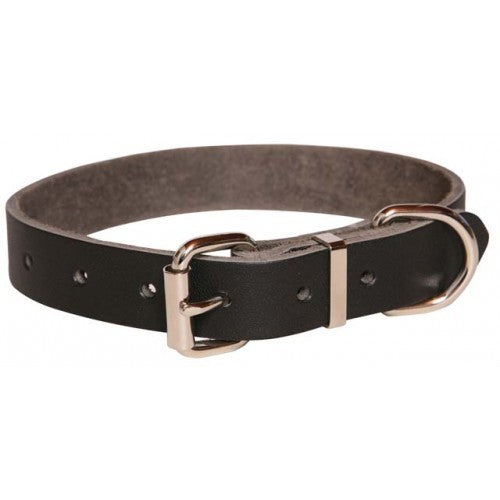 Dog Collar - Plain Leather Utility 1-1/4"