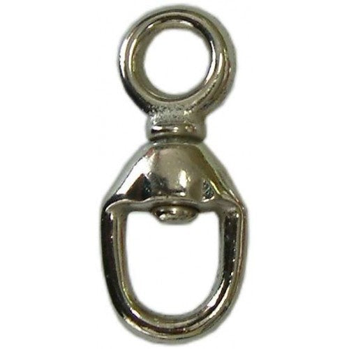 Heavy-duty galvanized steel mooring swivel, designed to prevent snagging and ensure strong, safe connections for marine activities.