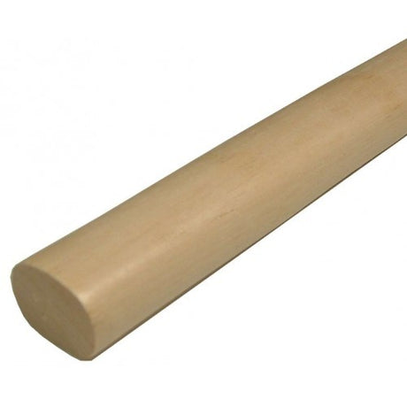 Hardwood 36-inch replacement handle for NZ thistle grubber, crafted for strength, durability, and ergonomic gardening.