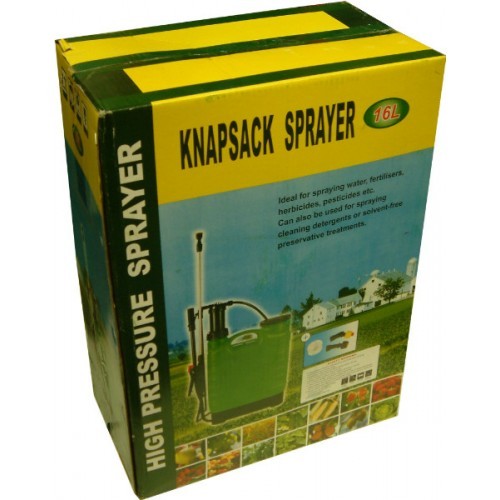 Lightweight 16-litre knapsack sprayer with adjustable nozzle for versatile outdoor gardening and agricultural use.