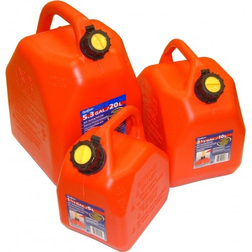 Container - Petrol - Plastic with Pour10 Litre