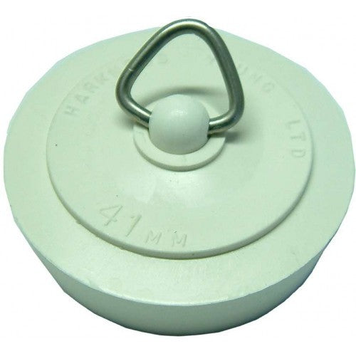 32mm rubber plug with stainless steel triangle, designed for sinks, basins, and baths to prevent leaks and ensure a tight seal.