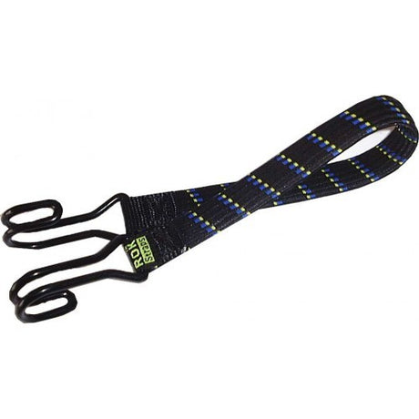 Rok Strap Flat - Black 900x20mm, durable and versatile strap for secure, damage-free cargo transport and outdoor use.