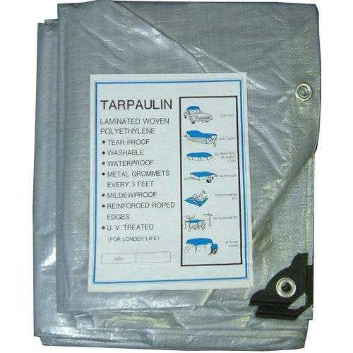 Tarpaulins -  Polyethylene   3x3.6 (10'x12')