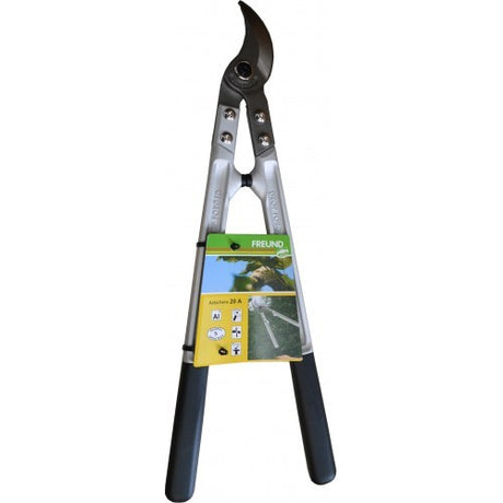 Heavy-duty 54cm lopping shear with forged aluminum, ergonomic grips, and 35mm cutting capacity for precise garden trimming.