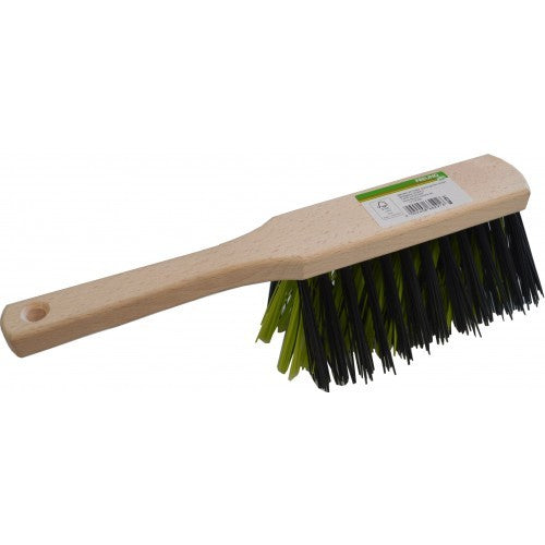 Garden Yard Brush Freund 66291 with durable PVC bristles and wooden back for efficient outdoor sweeping, 30cm in length.