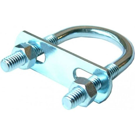 Stainless steel U bolts, 1" size, featuring 25mm width, 44mm inside length, and 25mm thread for strong, reliable fastening.