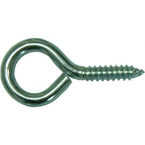 Zinc-plated screw eyes measuring 3-7/16", ideal for hanging and securing, with durable construction for reliable performance.