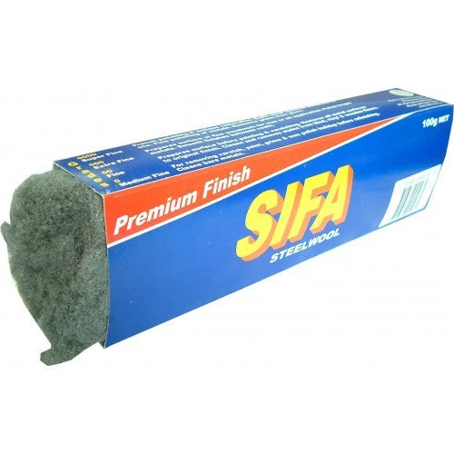 Steelwool Sifa Industrial 500 Gm Grade 1, a versatile cleaning tool for various surfaces, packaged in a continuous 500-gram roll.