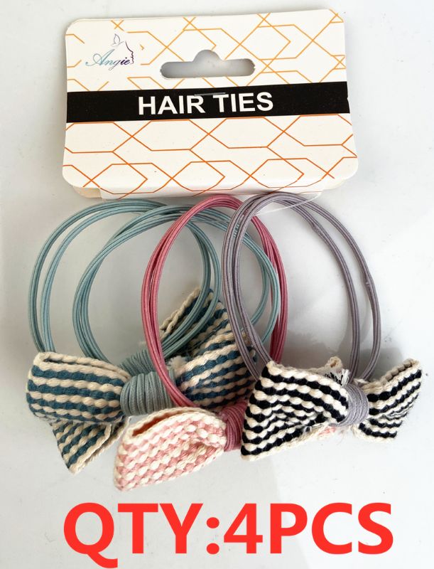 Vibrant 4-piece hair ties set in 12 packs, perfect for stylish updos and ponytails without damaging hair.