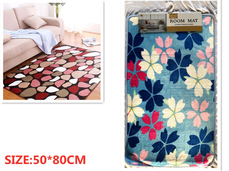 Plush and non-slip bath mats, 50 x 80CM, offer comfort, absorbency, and elegance for any bathroom decor.