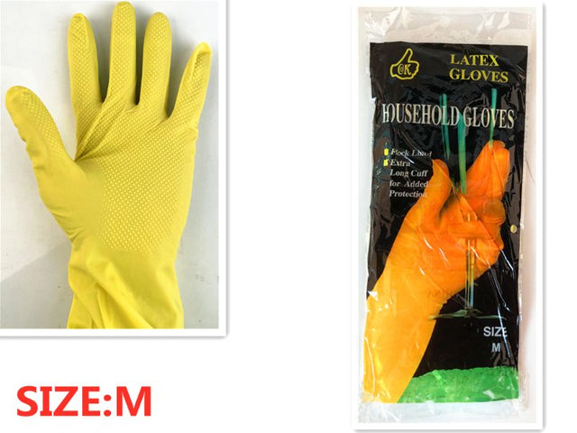 Premium medium kitchen gloves in 12 packs, made from durable latex and nitrile for protection and hygiene during cooking.