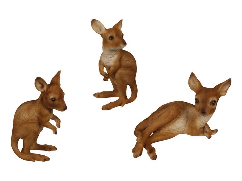 Ornament - Aussie Kangaroos 16cm (Set of 3)