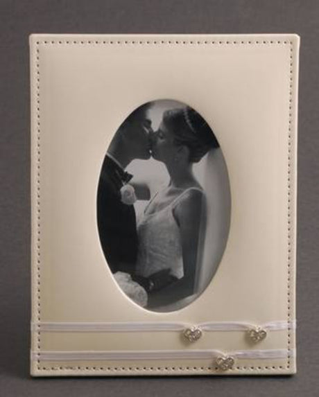 Elegant diamond heart frames for 4 x 6" photos, perfect for displaying cherished memories in style. Set of 2 included.