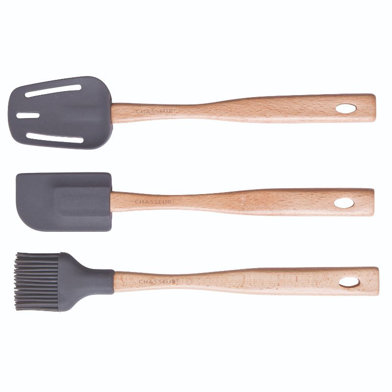 Spatula Brush Spoon Set - Chasseur (Caviar)