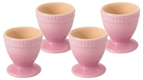 Cherry Blossom Egg Cups set of 4 in vibrant design, perfect for serving and enjoying eggs with style and functionality.