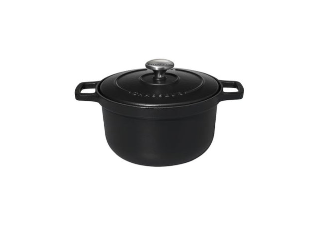 Matte black Chasseur rice casserole, 16cm/1.5L, crafted in France for cooking fluffy rice and versatile dishes.