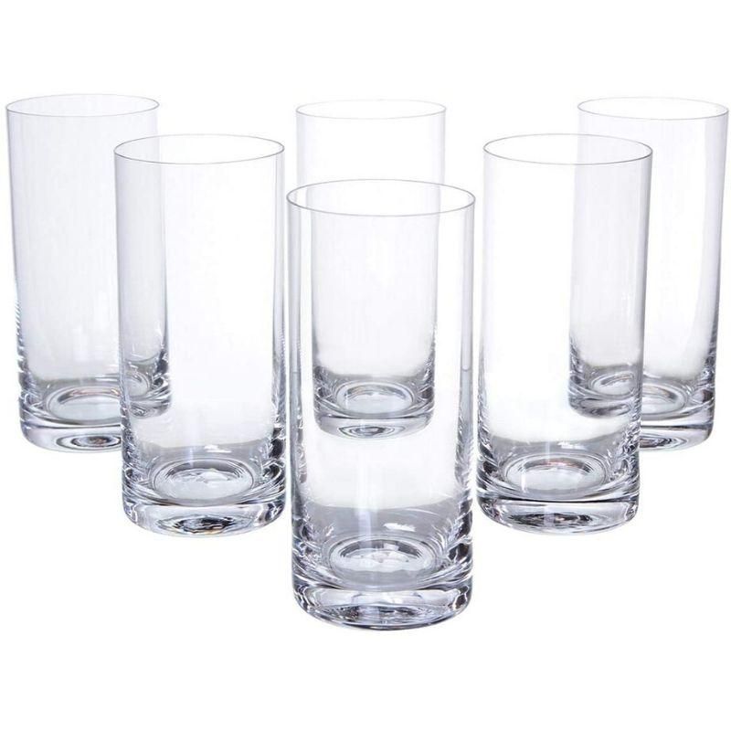 Set of 6 elegant Bohemia Barline high ball glasses, 470ml capacity, crafted from crystal, perfect for cocktails and beverages.