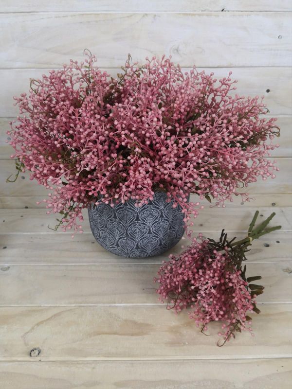 Vibrant pink artificial seed bundle of four, perfect for adding color and elegance to any home decor or event.