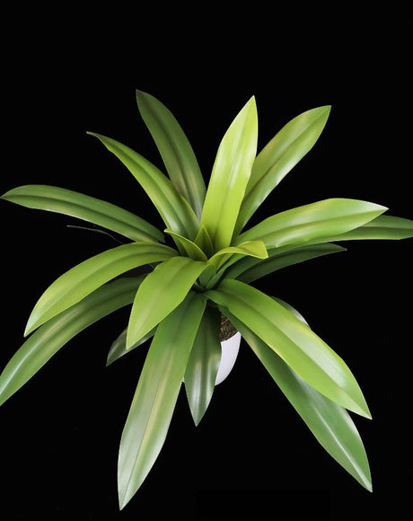 Lifelike large artificial soft aloe plant with realistic leaves, perfect for low-maintenance indoor decor.