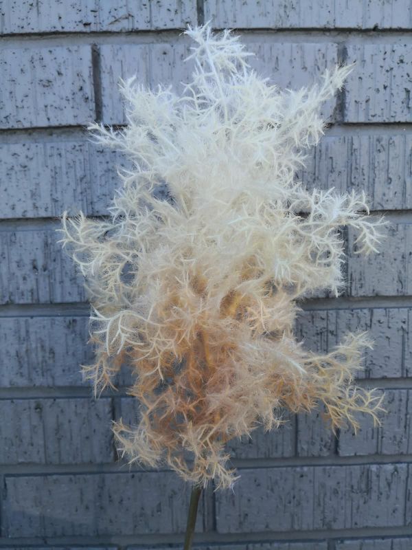 Artificial peach moss spray showcasing lush texture, perfect for decorations, floral arrangements, and DIY projects.