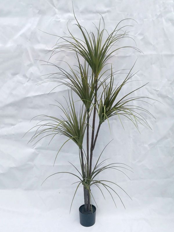 Lifelike 1.95m Artificial Dracaena Plant in a pot, perfect for enhancing indoor decor without maintenance.