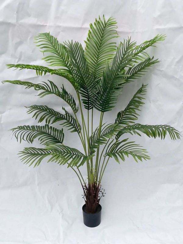 Lifelike 1.75m Artificial Areca Palm Tree in pot, perfect for adding tropical elegance to any indoor or outdoor space.