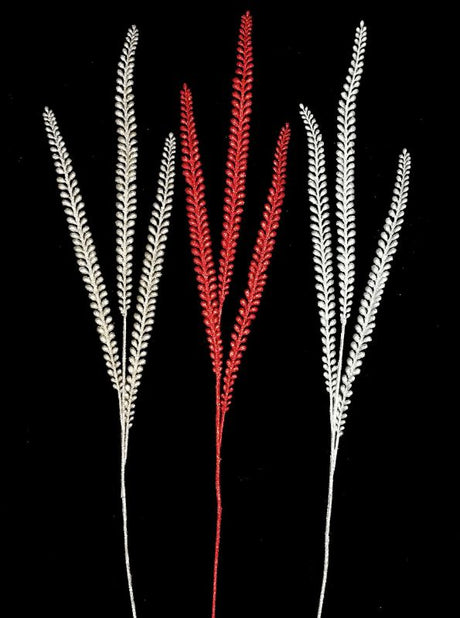 Elegant long gold fern spray, perfect for enhancing decor, weddings, and floral arrangements with a touch of luxury.