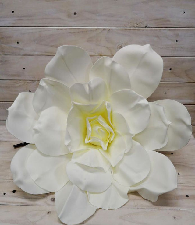Stunning 60cm white artificial diamond rose head, perfect for elegant home decor and special events.