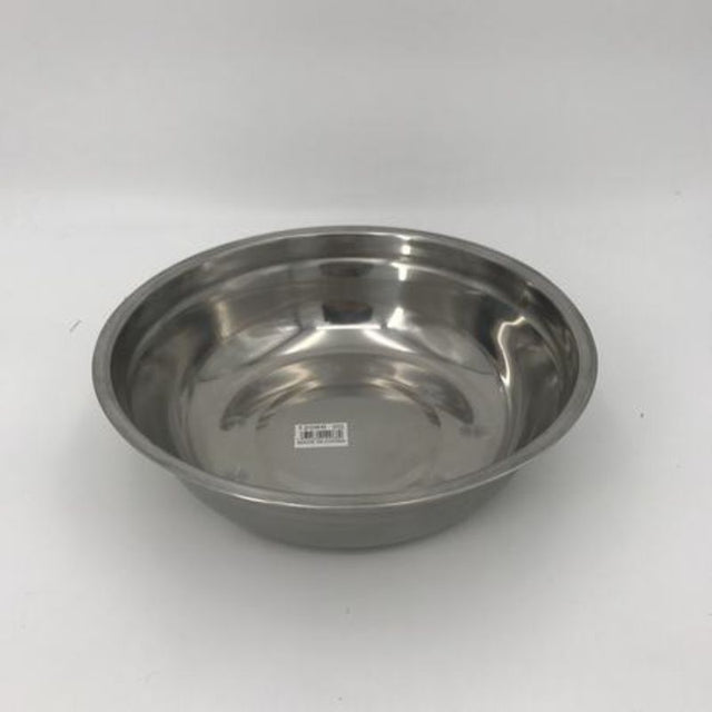 Set of 6 stainless steel bowls, 25cm each, stylish, durable, rust-resistant, perfect for serving and meal prep.