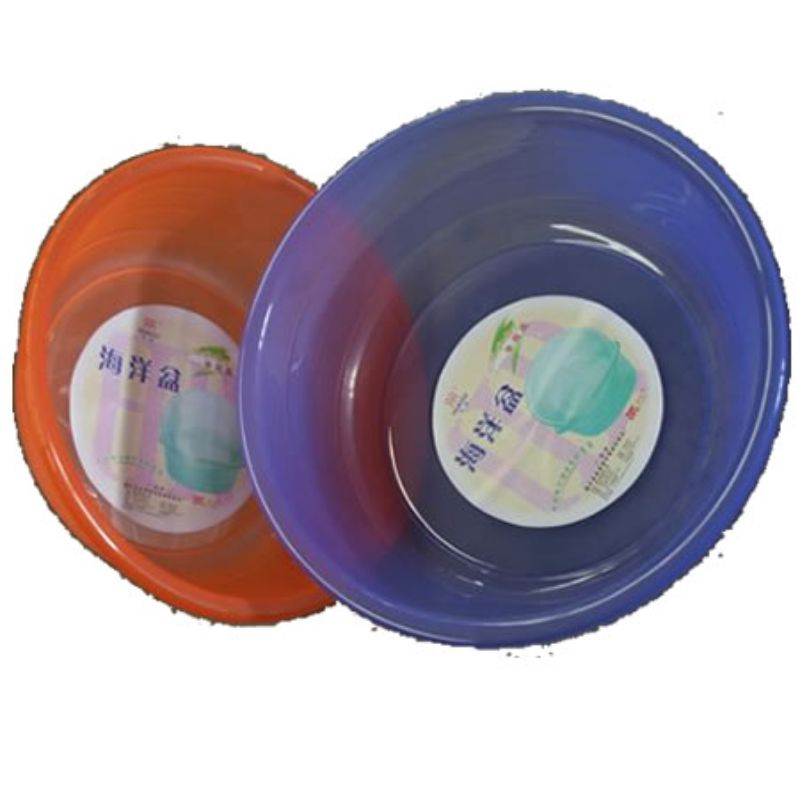 Set of 12 ocean-themed 56cm basins, perfect for serving salads and snacks with a coastal touch.