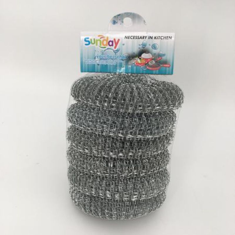Stainless steel scourers set of 60, perfect for tackling tough kitchen grease without scratching surfaces.