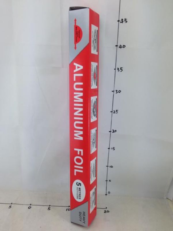 Set of 12 Aluminium Foil rolls, each 5m x 450mm, perfect for cooking, baking, grilling, and food storage.