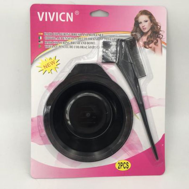 Set of 12 premium hair dye bowls and combs for precise application and mess-free mixing, perfect for salons and DIYers.