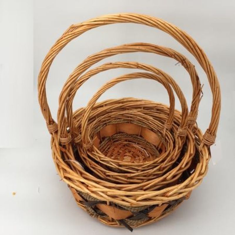 Elegant 4pc Fruit Basket Set for stylish fruit display, perfect for home decor, gatherings, or as thoughtful gifts.
