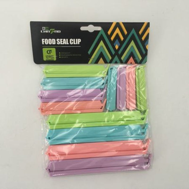 Vibrant 144pcs bag clips in various colors, perfect for sealing food and organizing your pantry.