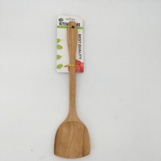 Set of 12 wooden spatulas, eco-friendly, durable, perfect for non-stick cookware and versatile kitchen tasks.