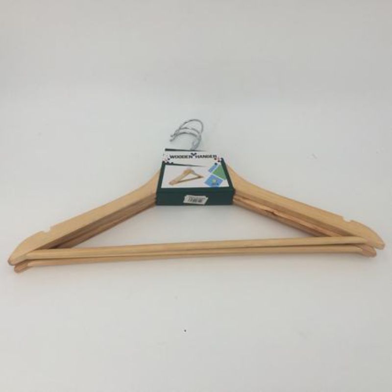 Stylish and durable wooden hangers (12-pack) perfect for organizing clothes while preventing snagging and creasing.