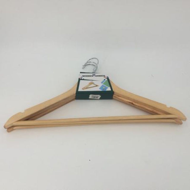 Stylish and durable wooden hangers (12-pack) perfect for organizing clothes while preventing snagging and creasing.
