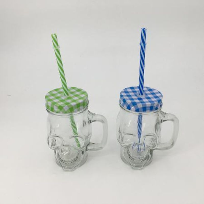 Set of 12 stylish 450ML glass drink bottles with reusable straws in assorted colors, perfect for eco-friendly hydration.