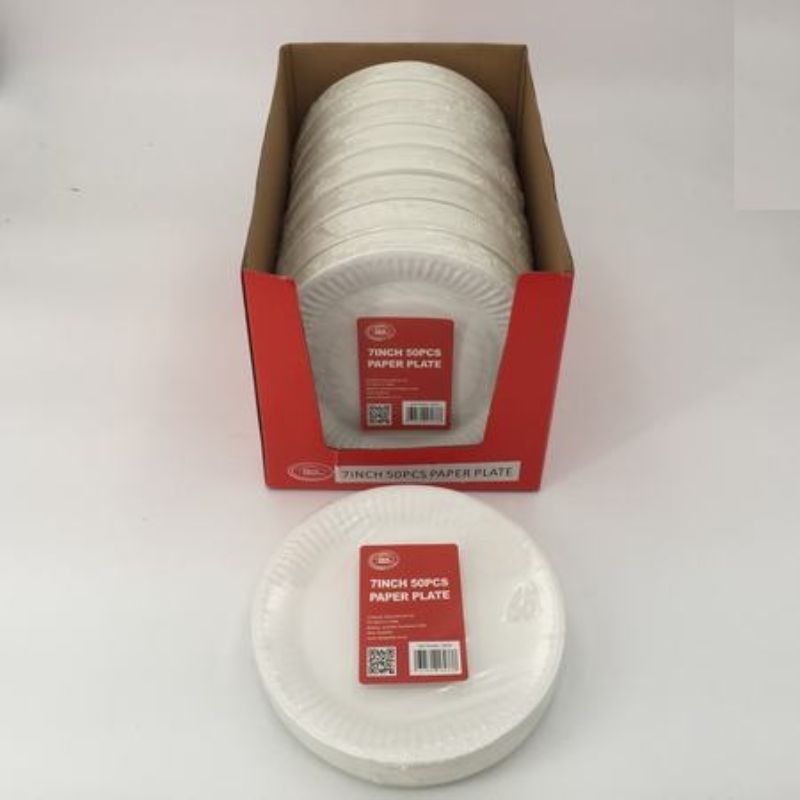 Durable 7-inch eco-friendly paper plates, perfect for parties and gatherings, with 900 plates for convenient serving.