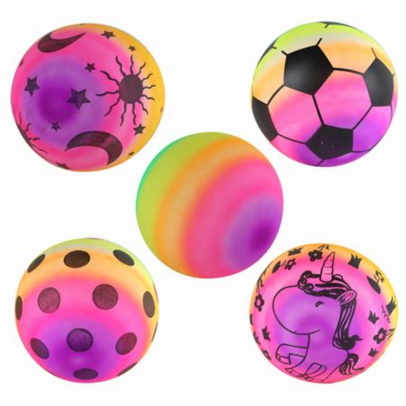 Colorful 9" ball set of 12 assorted durable balls for outdoor play, games, and family gatherings.