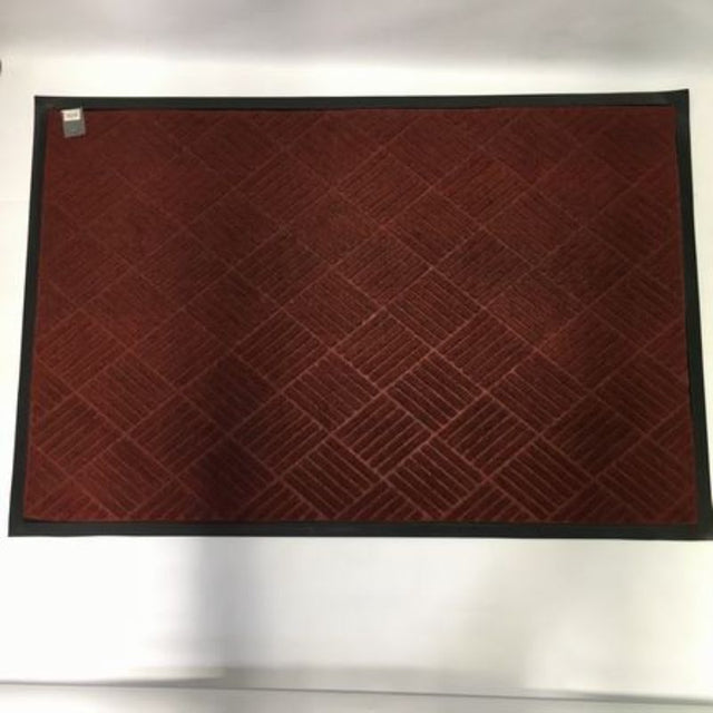 Set of 6 dark red floor mats, 120cm each, offering style, durability, and a non-slip surface for any space.