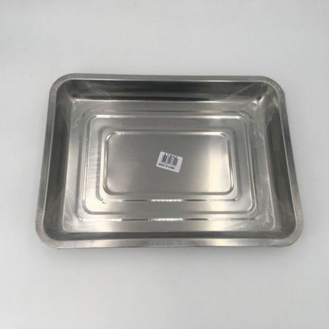 Set of 12 stainless steel plates, 36cm, durable, rust-resistant, perfect for any dining occasion, easy to clean.