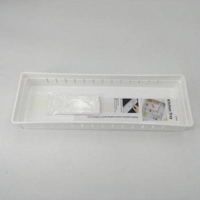 Set of 12 durable plastic organizers (35 x 12 x 5cm) for efficient home and office storage solutions.