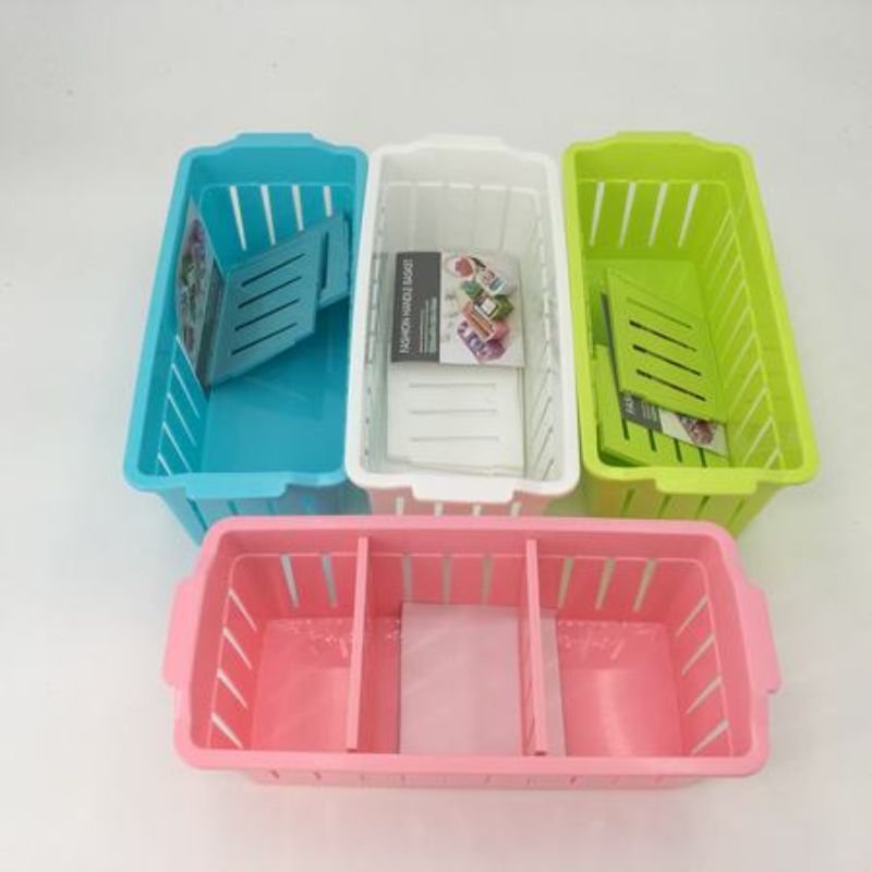 Set of 12 durable plastic organizers, 27 x 12 x 9.5cm, perfect for efficient storage and easy identification of contents.