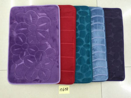 Set of 12 assorted door mats (50 x 80cm) with various designs for stylish, functional entryway protection.