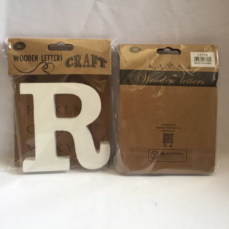 Wooden Letters R - 2 x 11cm (Set of 12)